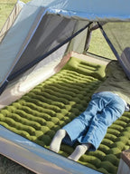 Inflatable Sleeping Pad Self-Inflating With Pump 40D Nylon Waterproof