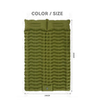 Inflatable Sleeping Pad Self-Inflating With Pump 40D Nylon Waterproof