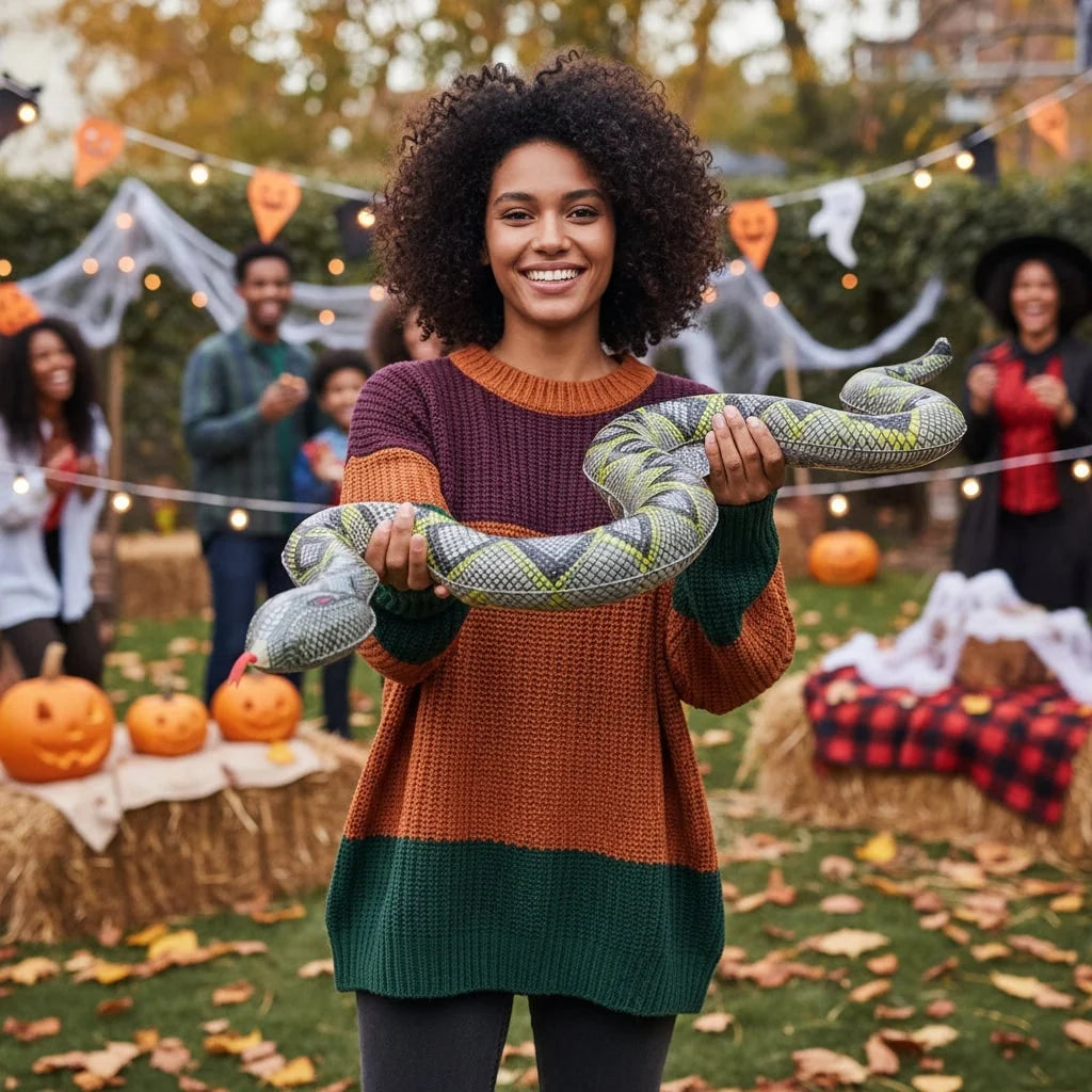 Inflatable Snake Realistic Design Heat-Sealed Vinyl