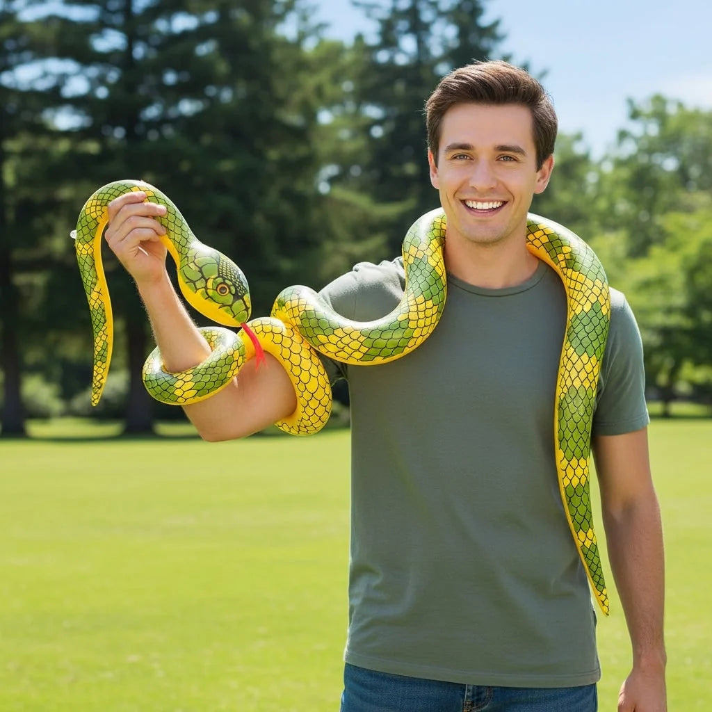 Inflatable Snake Realistic Design Heat-Sealed Vinyl