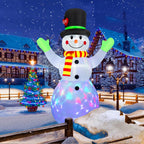 Inflatable Snowman LED Lighted Weather-Resistant 84 Inch