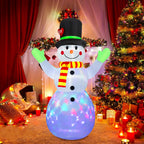 Inflatable Snowman LED-Lit Weather-Resistant 213 cm