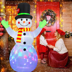 Inflatable Snowman LED-Lit & Weather-Resistant 83.85 Inches