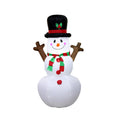 Inflatable Snowman Quick-Inflate Weatherproof Scarf & Top Hat