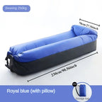 Inflatable Sofa No-Pump Ripstop Polyester Ergonomic Headrest