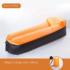 Inflatable Sofa No-Pump Ripstop Polyester Ergonomic Headrest