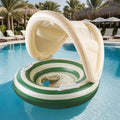 Inflatable Swim Diaper Retro Striped Handles & Rings