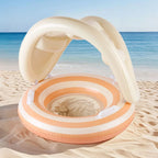 Inflatable Swim Diaper Retro Striped Handles & Rings