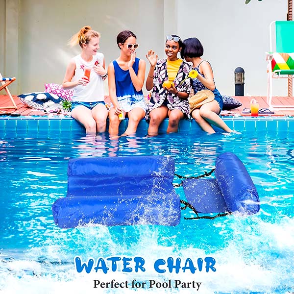 Inflatable Swimming Chair Ergonomic Backrest & Armrests