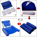 Inflatable Swimming Chair Ergonomic Backrest & Armrests