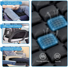 Inflatable Travel Cushion Ergonomic Air-Cell Support & Adjustable Firmness