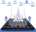 Inflatable Travel Cushion Ergonomic Air-Cell Support & Adjustable Firmness