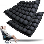 Inflatable Travel Cushion Ergonomic Air-Cell Support & Adjustable Firmness