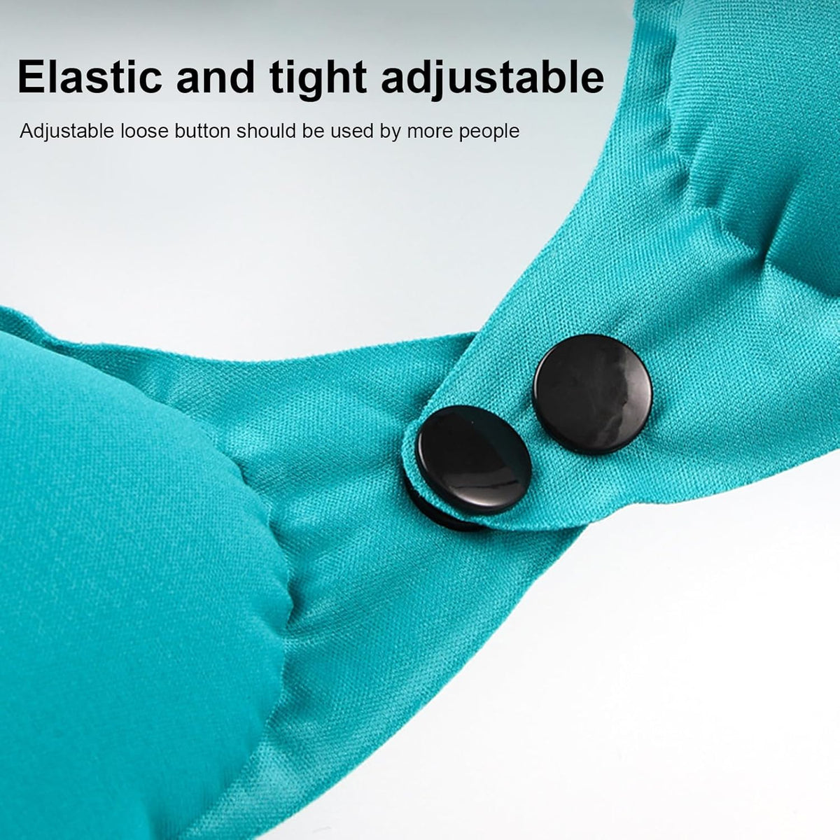 Inflatable Travel Neck Pillow Built-In Hand Pump Ergonomic Support