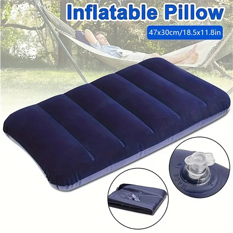 Inflatable Travel Pillow Ergonomic Compact & Lightweight