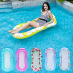 Inflatable Water Hammock Ergonomic Back & Arm Support Lightweight PVC