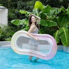 Inflatable Water Hammock Ergonomic Back & Arm Support Lightweight PVC