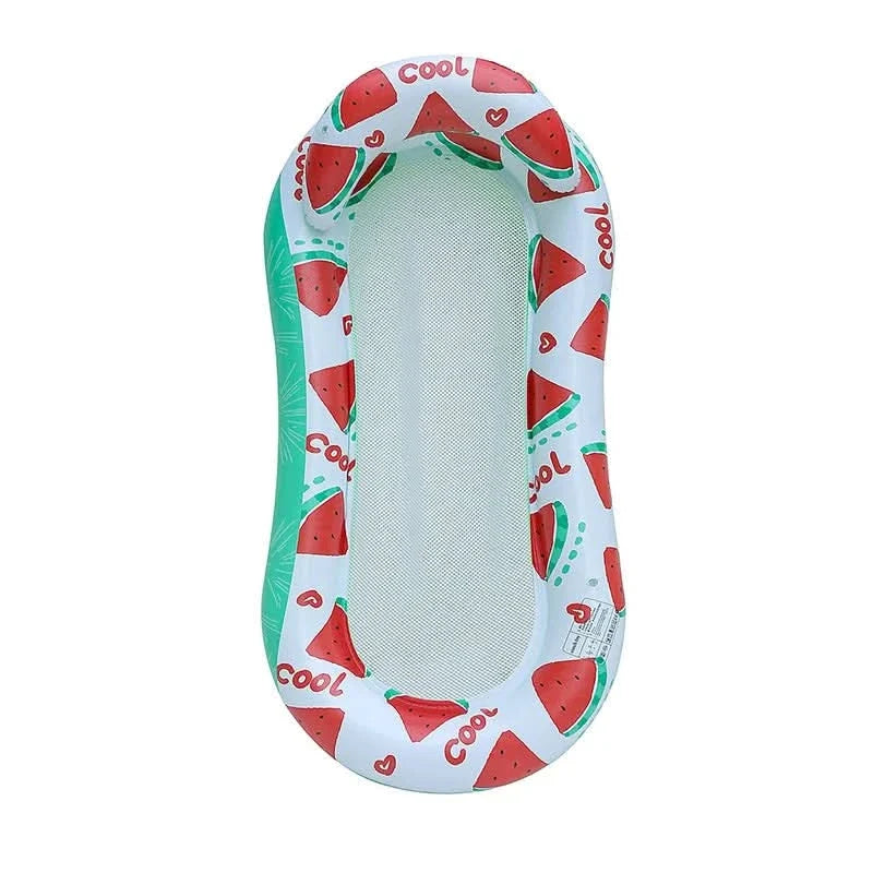 Inflatable Water Hammock Ergonomic Back & Arm Support Lightweight PVC