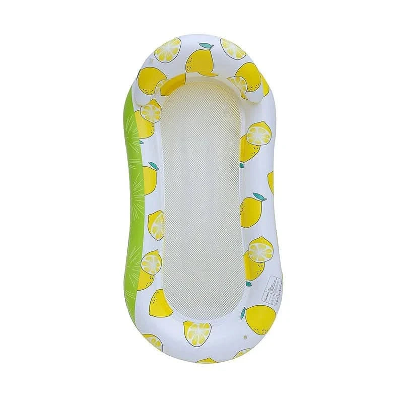 Inflatable Water Hammock Ergonomic Back & Arm Support Lightweight PVC