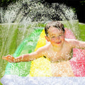 Inflatable Water Slide Integrated Sprinkler & Dual Lanes