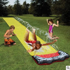 Inflatable Water Slide Integrated Sprinkler & Dual Lanes