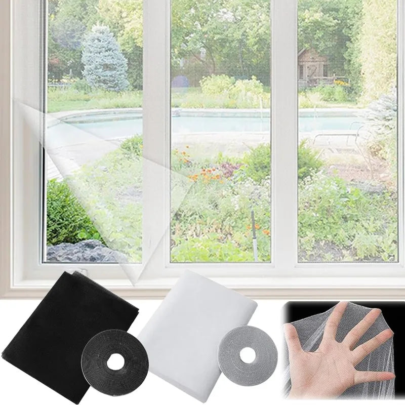 Insect Screen Hook & Loop Fastening Washable Mesh