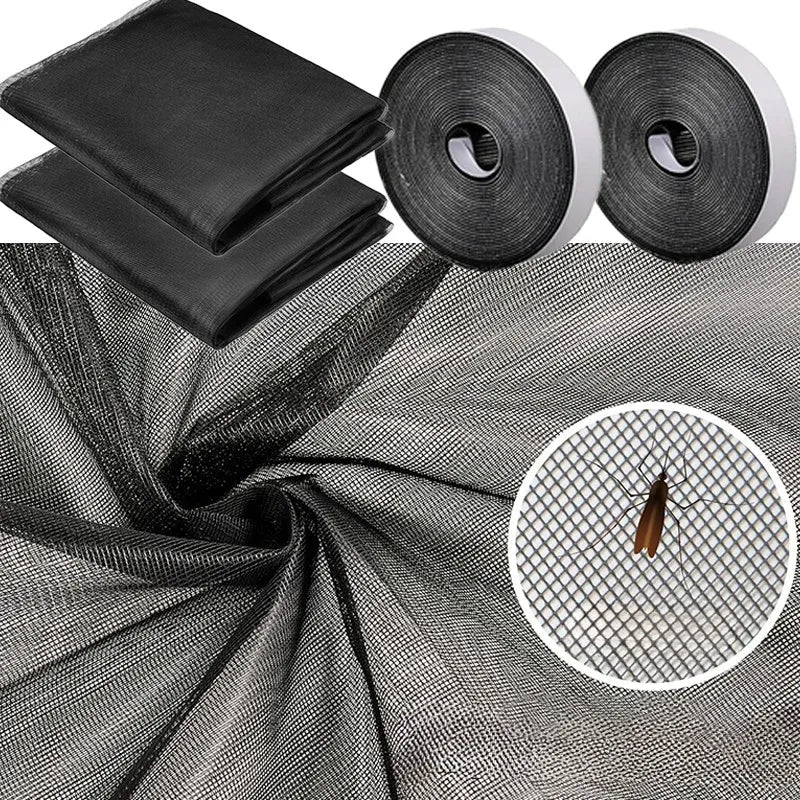 Insect Screen Hook & Loop Fastening Washable Mesh