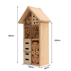 Insect Shelter Solid Wood Varied Openings