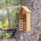 Insect Shelter Solid Wood Varied Openings