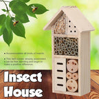 Insect Shelter Solid Wood Varied Openings