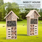 Insect Shelter Solid Wood Varied Openings