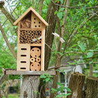 Insect Shelter Solid Wood Varied Openings