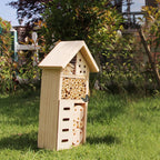 Insect Shelter Solid Wood Varied Openings