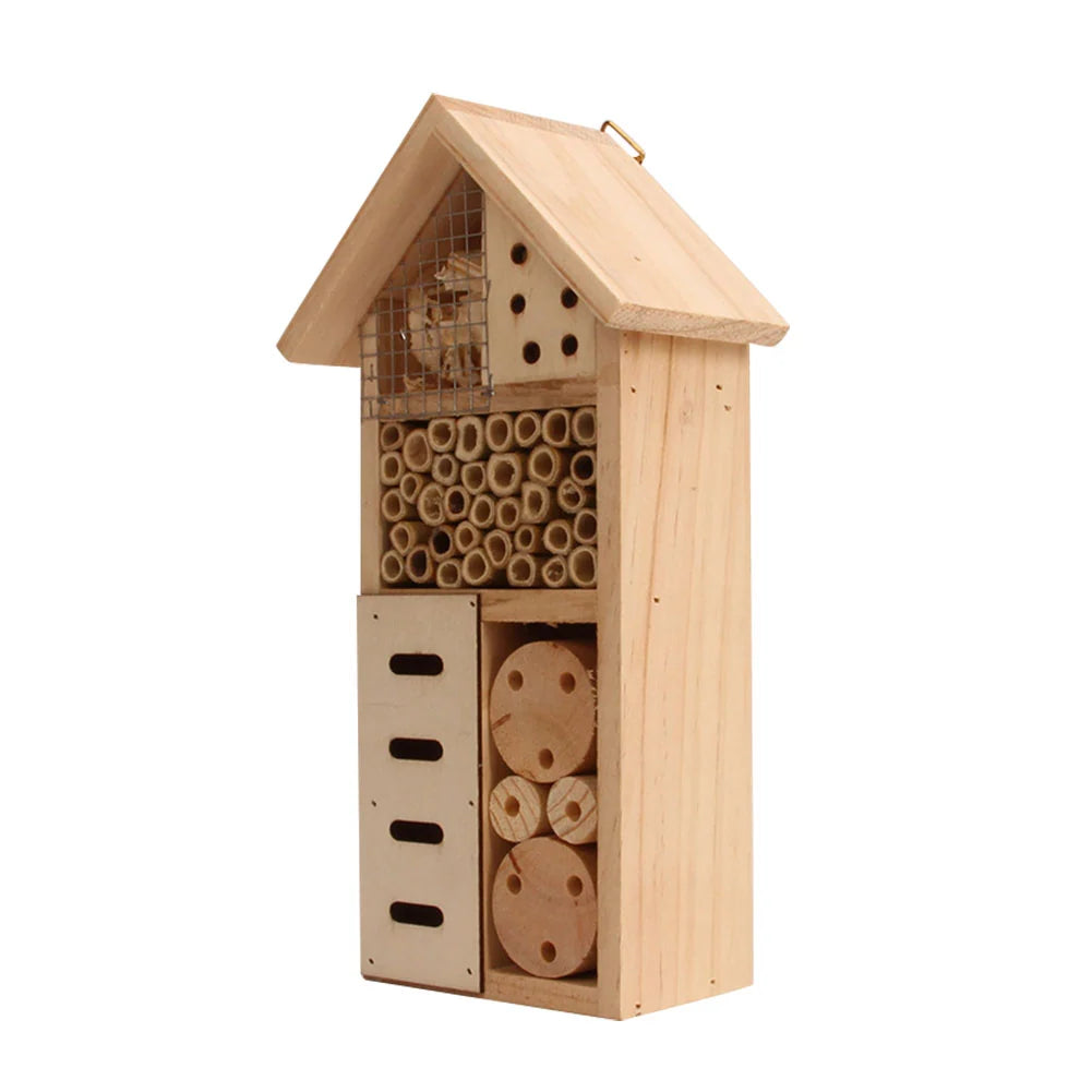 Insect Shelter Solid Wood Varied Openings