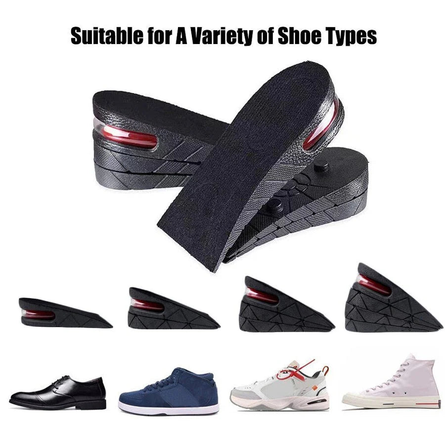 Insoles Adjustable Up To 3.5 Inch Shock-Absorbing Breathable