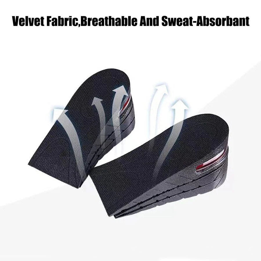 Insoles Adjustable Up To 3.5 Inch Shock-Absorbing Breathable