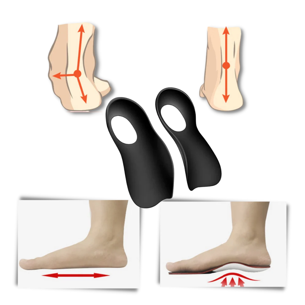 Insoles Anatomical Arch Support Four-Zone Shock-Absorbing
