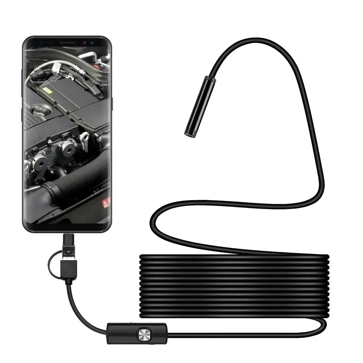 Inspection Camera Slim 5.5mm Probe LED Lighting IP67 Waterproof