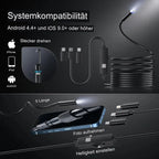 Inspection Camera Slim 5.5mm Probe LED Lighting IP67 Waterproof