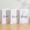 Inspirational Crisp White Decorative Book Stack