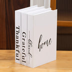 Inspirational Crisp White Decorative Book Stack
