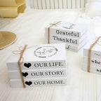 Inspirational Crisp White Decorative Book Stack