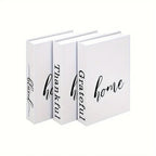 Inspirational Crisp White Decorative Book Stack