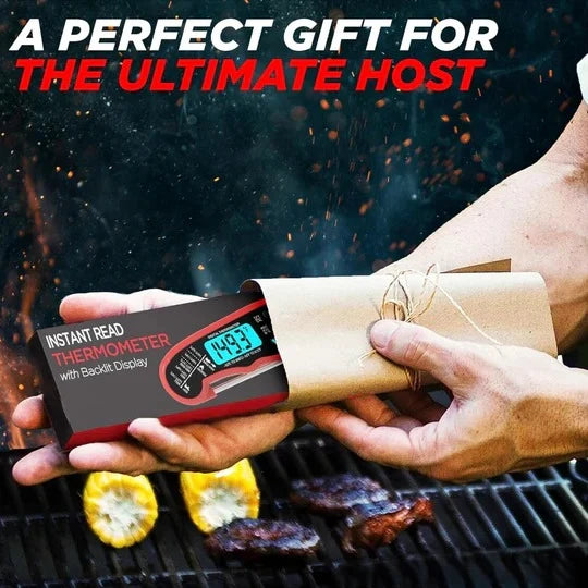 Instant Read Thermometer Digital Backlit Water-Resistant