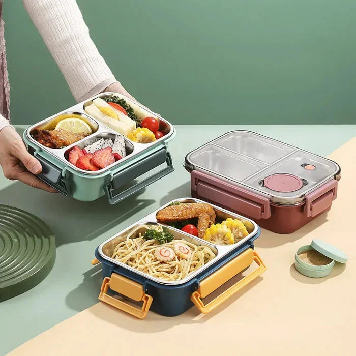 Insulated Food Container Double-Walled Vacuum Insulation & Leak-Resistant Lid