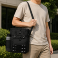 Insulated Lunch Bag Cooling Support Multi-Compartment & Shoulder Strap