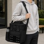 Insulated Lunch Bag Cooling Support Multi-Compartment & Shoulder Strap