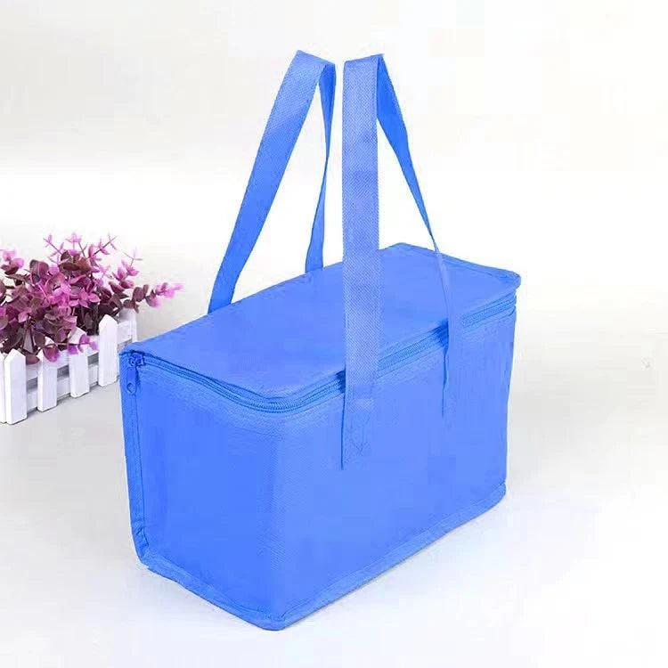 Insulated Lunch Bag Non-Woven With Zipper & Handles