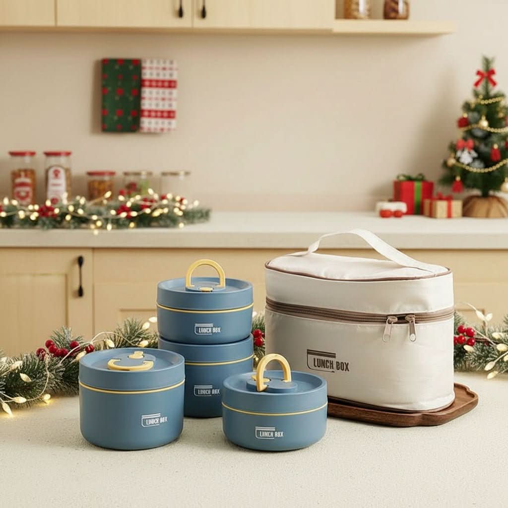 Insulated Lunch Box Double-Walled Leak-Proof Stainless Steel