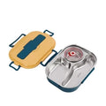 Insulated Lunch Box Multi-Compartment Snap-Lid